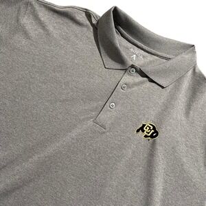 Antigua Gray Colorado Buffaloes Polo Shirt